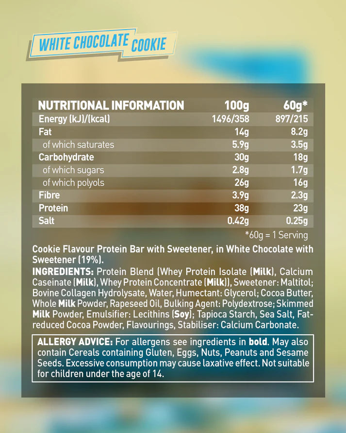 Grenade Beyaz Çikolatalı Kurabiyeli Protein Bar 60 gram (Tekli)