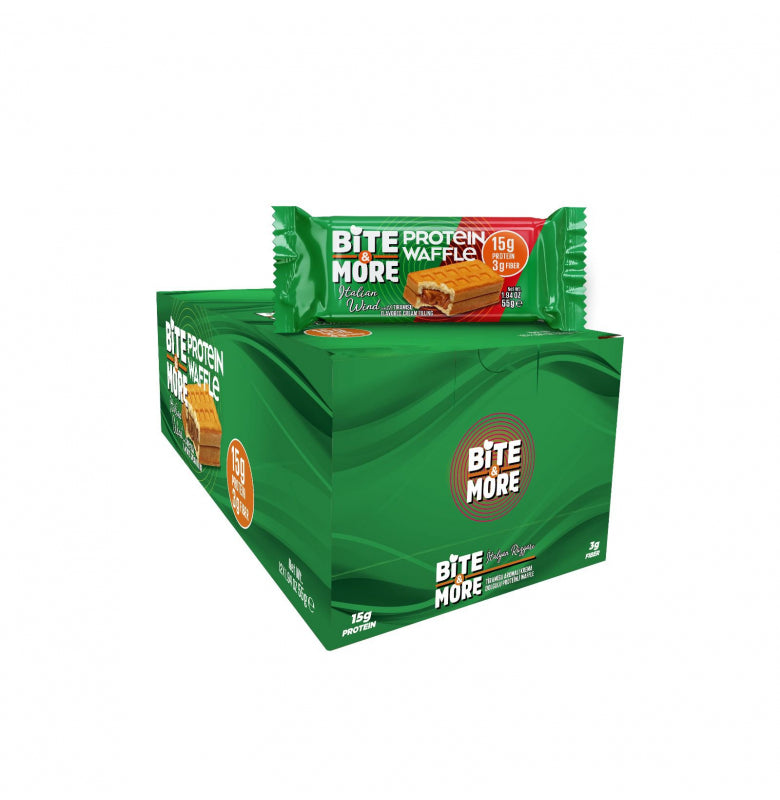 Bite &amp; More Italian Wind Protein Waffle 12-pack 55g - Tiramisu Flavored Main image