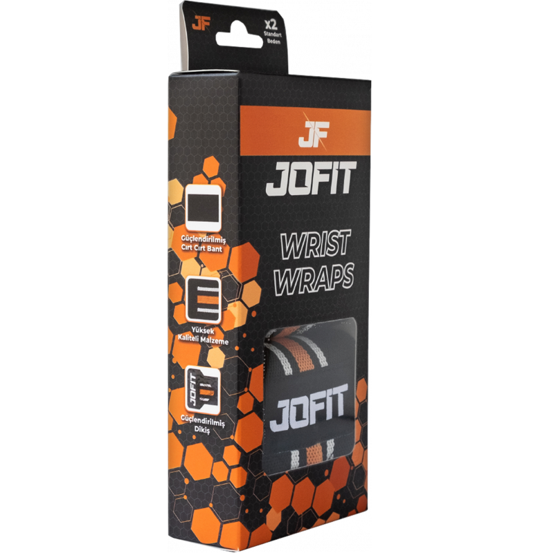 Jofit Wrist Wraps Wrist Support Black Orange Secondary image
