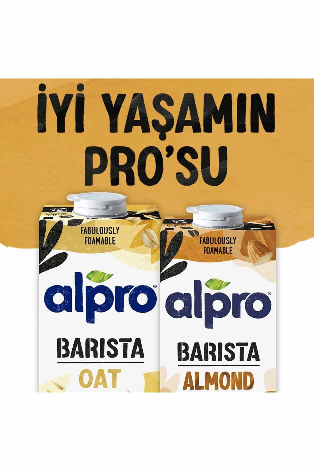 ALPRO Yulaf Barista Sütü 1 Litre - Laktozsuz Köpüren Yapı (Barista Serisi)