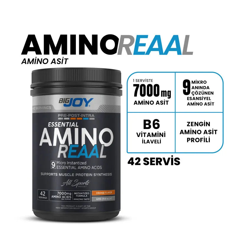 Bigjoy Amino REAAL 420g Portakal Aromalı Esansiyal Amino Asitler