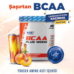 West BCAA Plus 12000 Glutamin Taurin 300g Şeftali Enerji Aromalı Kompleks Amino