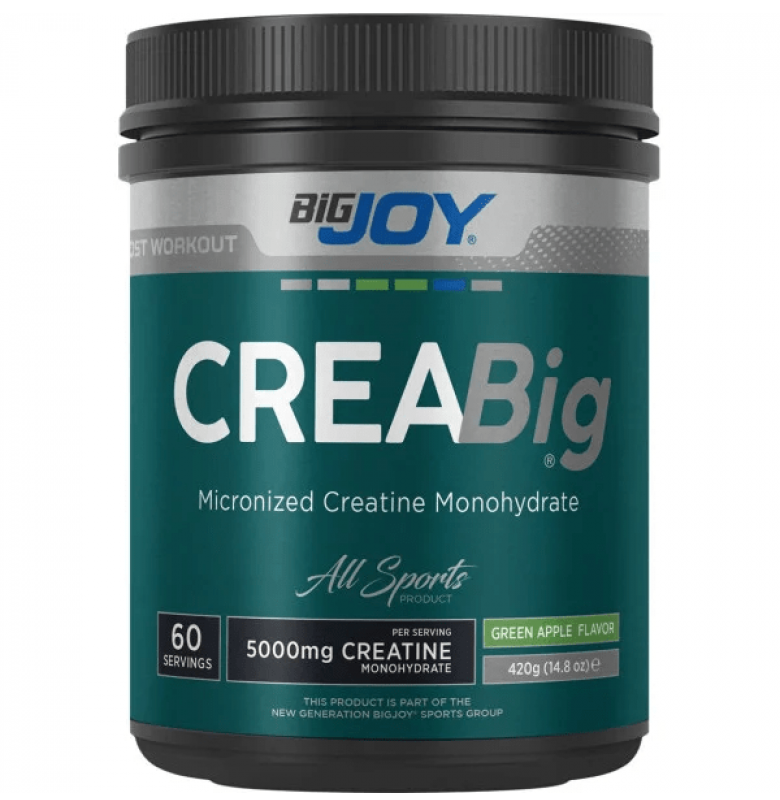 Bigjoy CreaBig Powder 420 gram Yeşil Elma Aromalı Kreatin