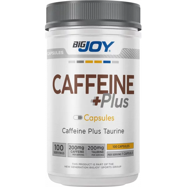 Bigjoy Sports Caffeine + 100 Capsules (Caffeine Taurine Plus) Main image