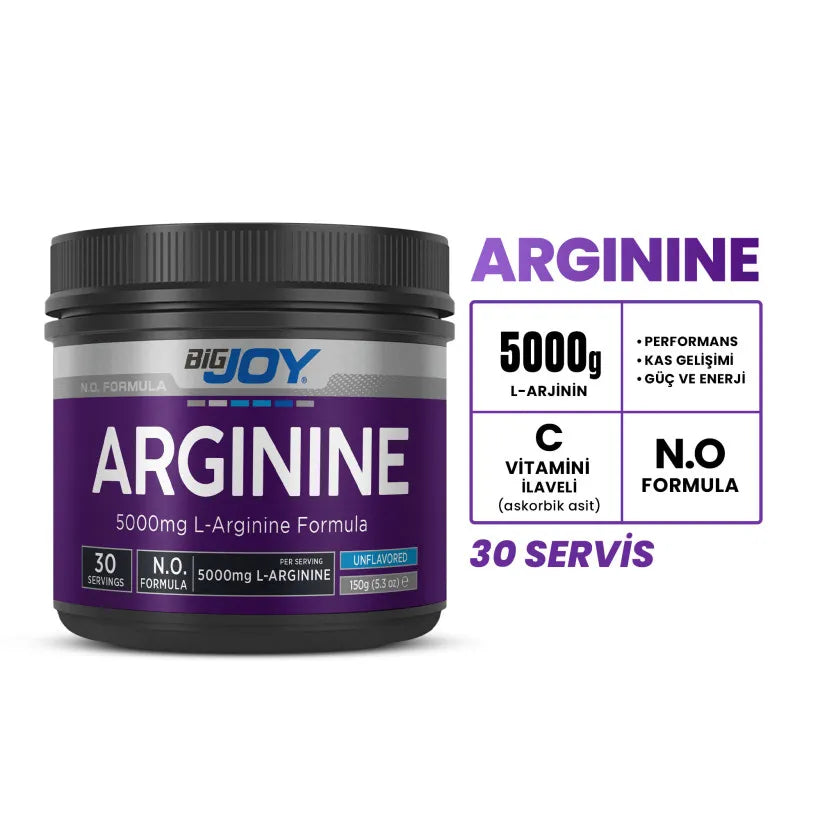 Bigjoy Arginine (150g) Pure L-Arginine for Muscle Growth