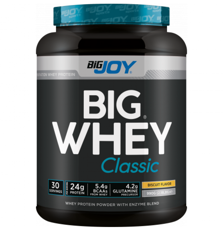 Bigjoy BIGWHEY Whey Protein Classic 990 gram - Bisküvi