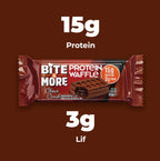 Bite &amp; More Choco Rush Protein Waffle 50g - Chocolate Filled (Single)