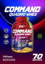 SSN Command Quadro Whey 2100g - Biscuit Flavored Protein Powder