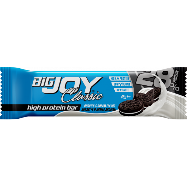 Bigjoy Classic High Protein Bar Cookies and Cream - (45g x 16 Pieces) Secondary image