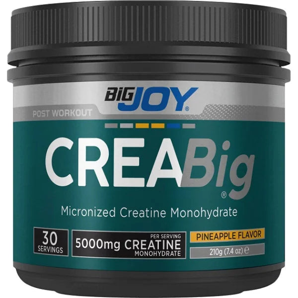 Bigjoy CreaBig Powder – 5000 mg Kreatin Monohidrat (210g, Ananas Aromalı)