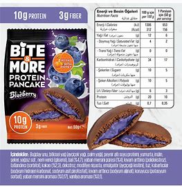 Bite &amp; More Proteinli Pancake 50g Yaban Mersinli Pankek (Tekli)