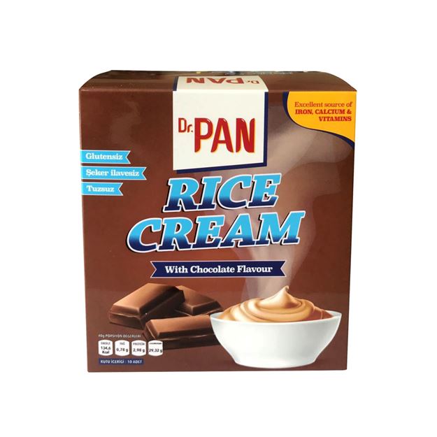 Dr. PAN Rice Cream 400g Çikolatalı - Yüksek Karbonhidrat