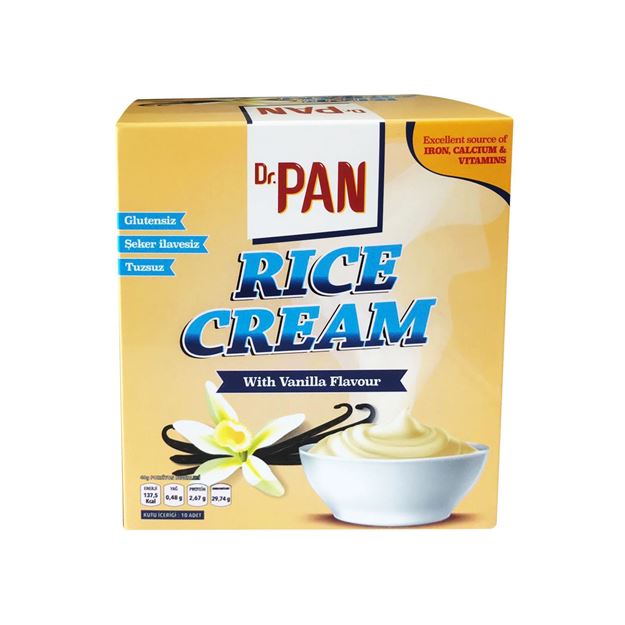 Dr. PAN Rice Cream 400g Vanilyalı - Karbonhidrat Desteği