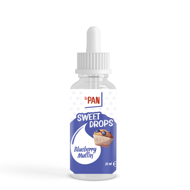 Dr.Pan Sweet Drops Blueberry Muffin 30ml - Kalorisiz Sıvı Tatlandırıcı