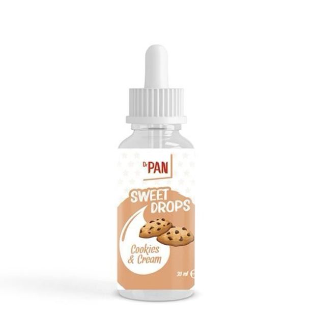 Dr.Pan Sweet Drops Cookies and Cream (Kremalı kurabiye aromalı sıvı Tatlandırıcı-30ml)