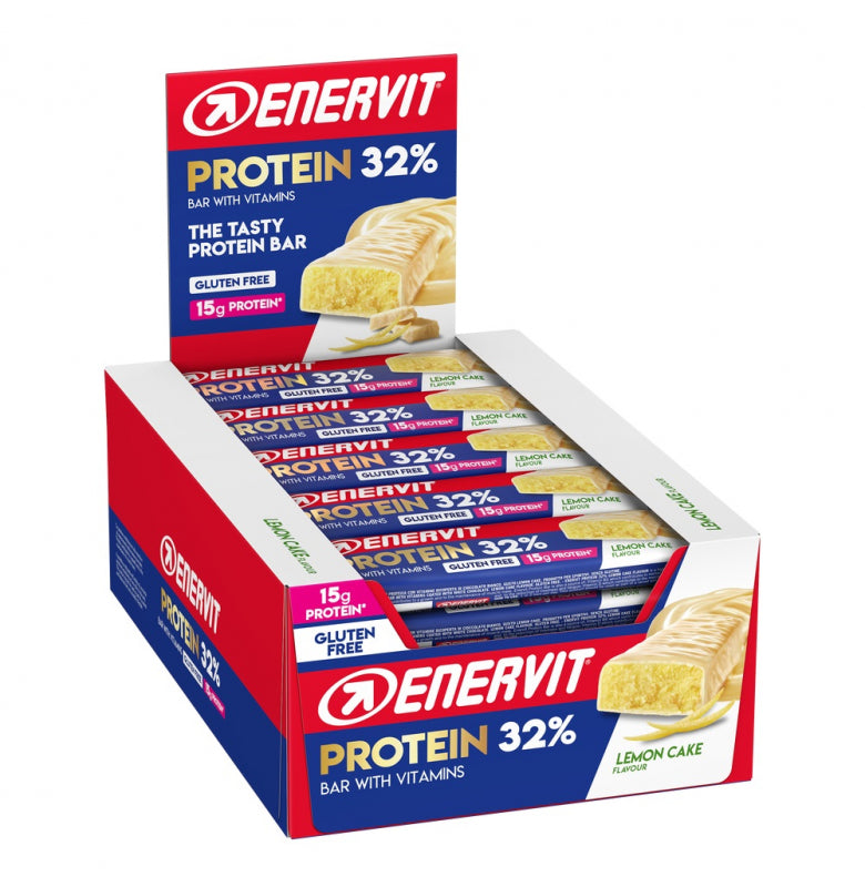 Enervit Low Sugar Protein Bar Lemon Cake Flavor 48g (Box of 30) Main image