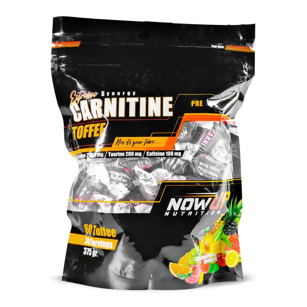 NOWUP Nutrition L-Karnitin Toffee 60 Tablet Mevsim Meyveleri (