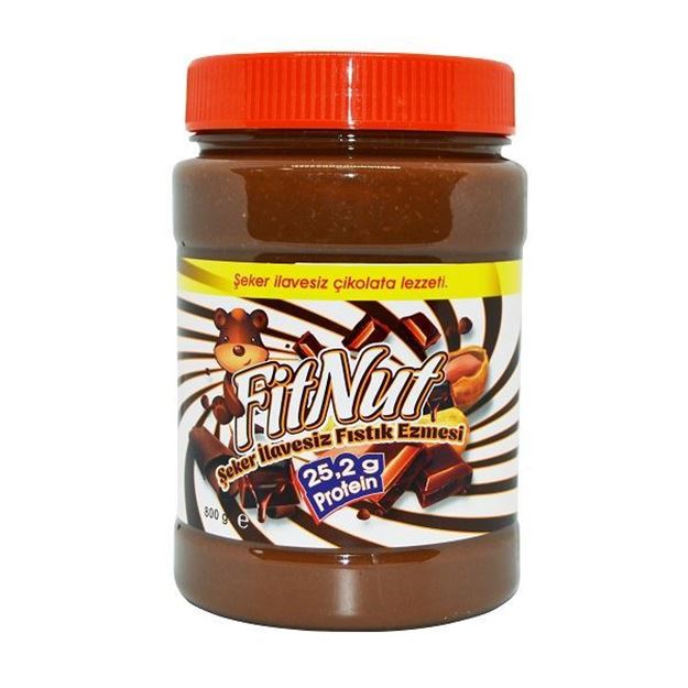 FitNut Şekersiz Çikolatalı Fıstık Ezmesi 800g - Katkı İçermez