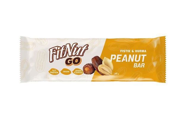 FitNut Go Peanut Bar 30gr - Fıstık ve Hurmalı Diyet Bar