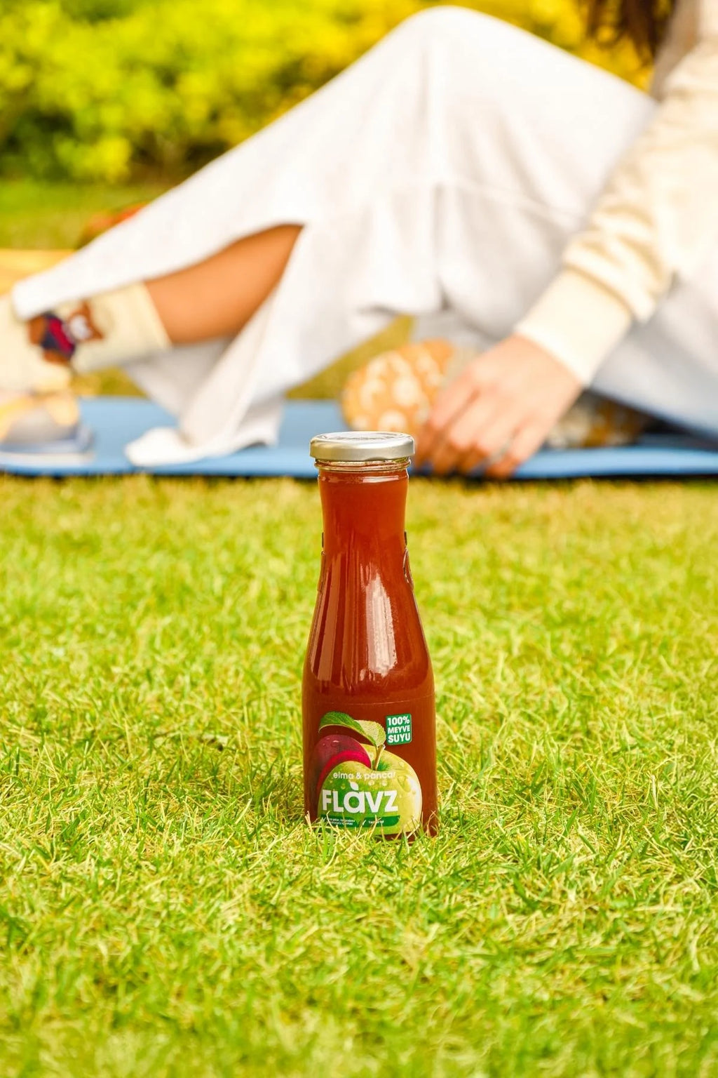 Flavz %100 Doğal Elma & Pancar Meyve Suyu - 640ml Cam Şişe