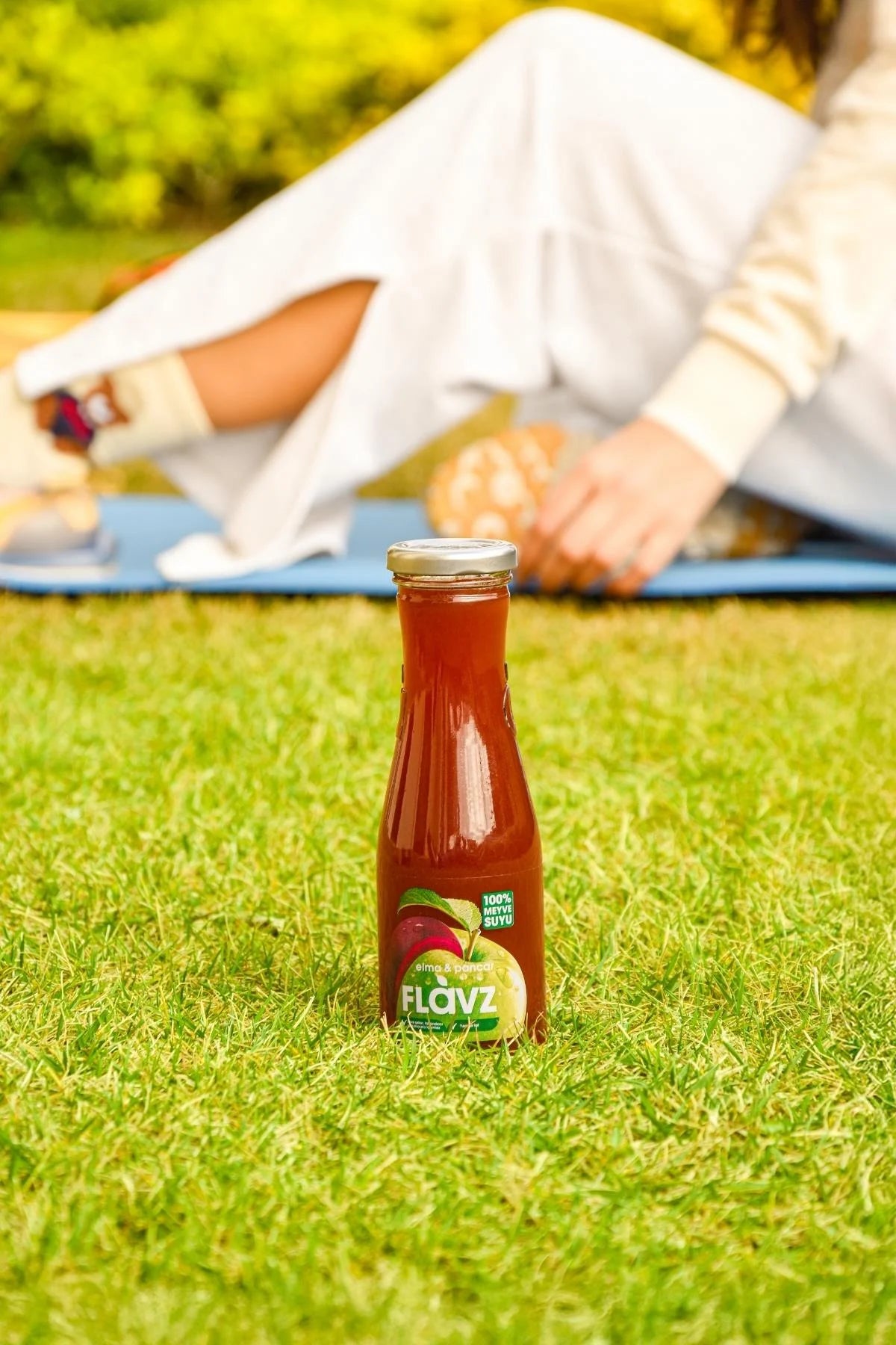 Flavz %100 Doğal Elma & Pancar Meyve Suyu - 640ml Cam Şişe