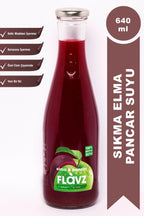 Flavz %100 Doğal Elma & Pancar Meyve Suyu - 640ml Cam Şişe