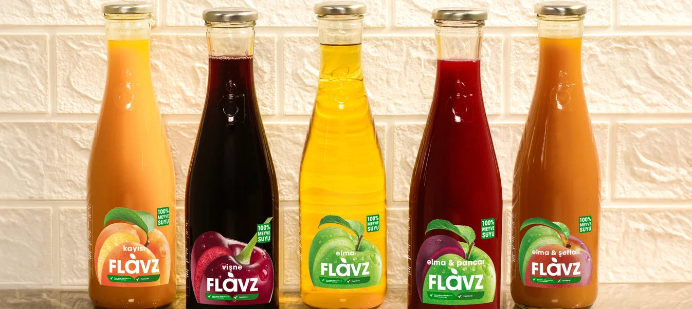 Flavz 100% Natural Apple Juice - 640ml Glass Bottle