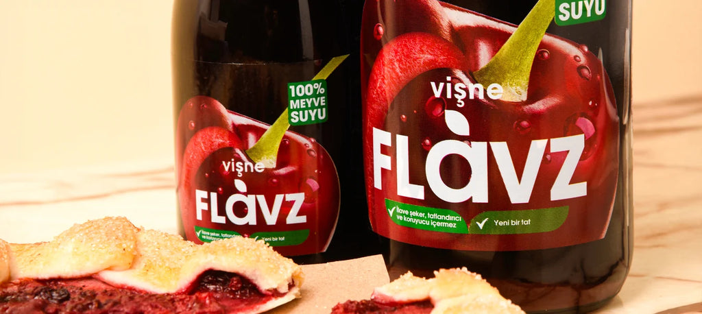 Flavz %100 Doğal Vişne Meyve Suyu - 640ml Cam Şişe