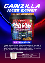 SSN Gainzilla Mass Gainer 5000g Chocolate and Caramel Flavored Carbohydrate