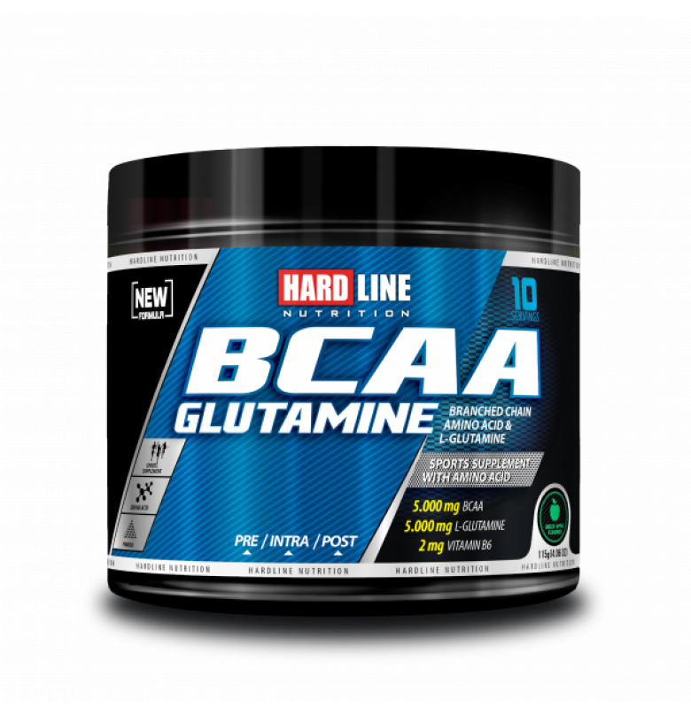 Hardline BCAA + Glutamine 115g - Yeşil Elma Amino Asit