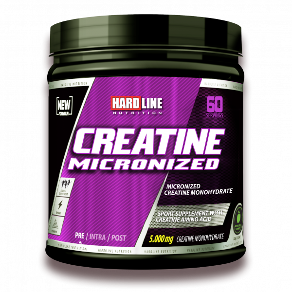 Hardline Creatine Micronized 324g Yeşil Elma Aromalı Mikronize Kreatin