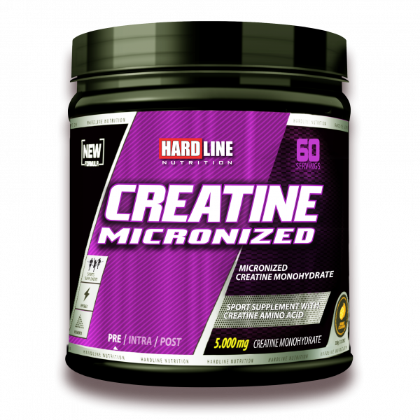 Hardline Creatine Micronized 336g - Orange Flavored Micronized Creatine  Main image