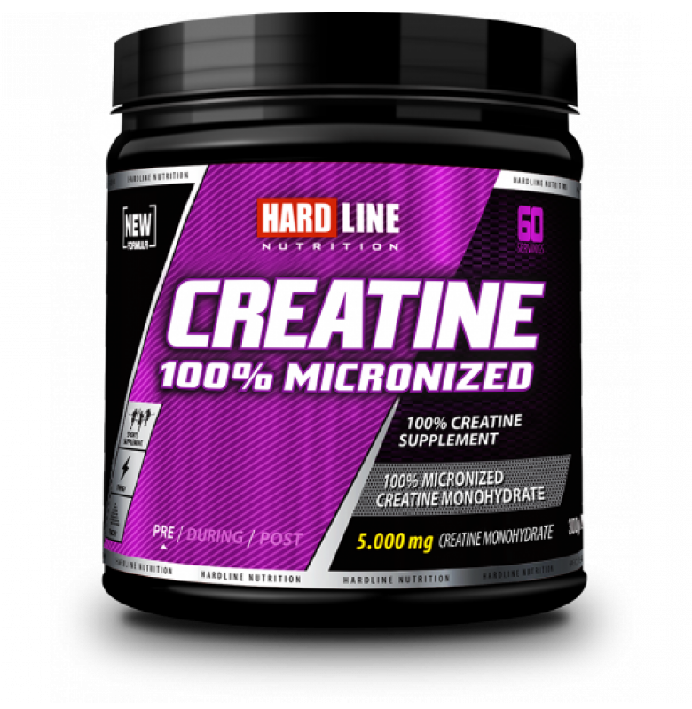 Hardline %100 Creatine Micronized 300 gram - Aromasız