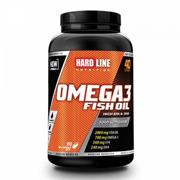 Hardline Omega 3 Balık Yağı Takviyesi 160 Kapsül (EPA DHA)