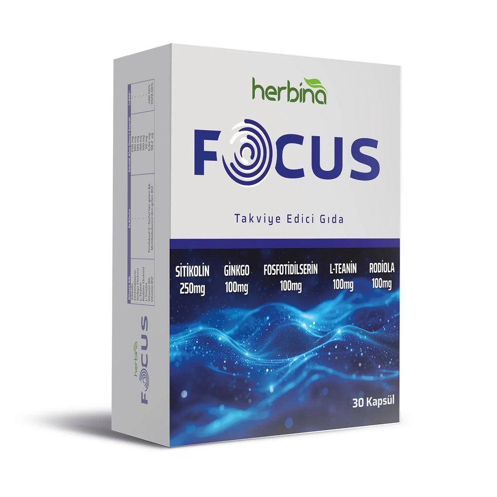 Herbina Focus Sitikolin Fosfotidilserin Ginkgo Teanin 30 Kapsül