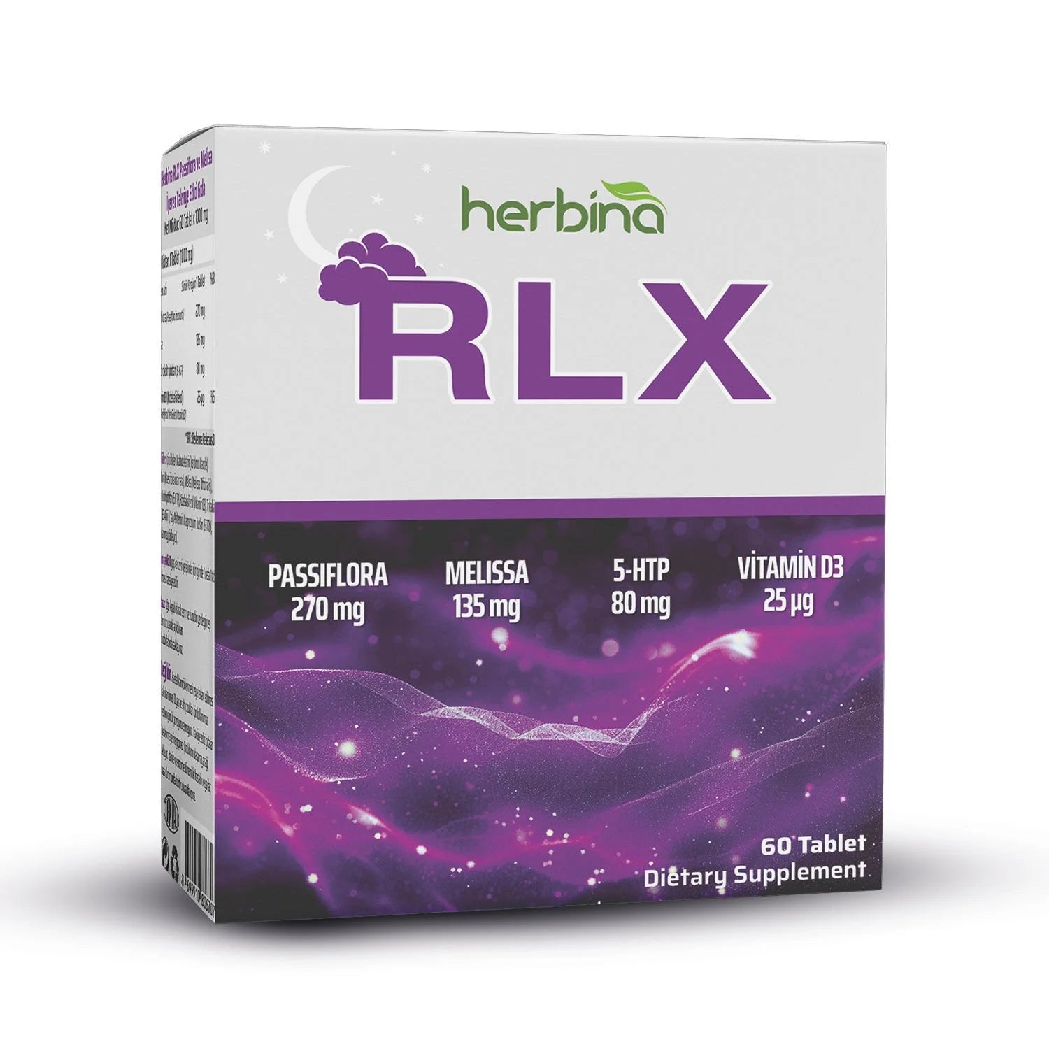 Herbina RLX 750mg Bitkisel Uyku Takviyesi 30 Tablet