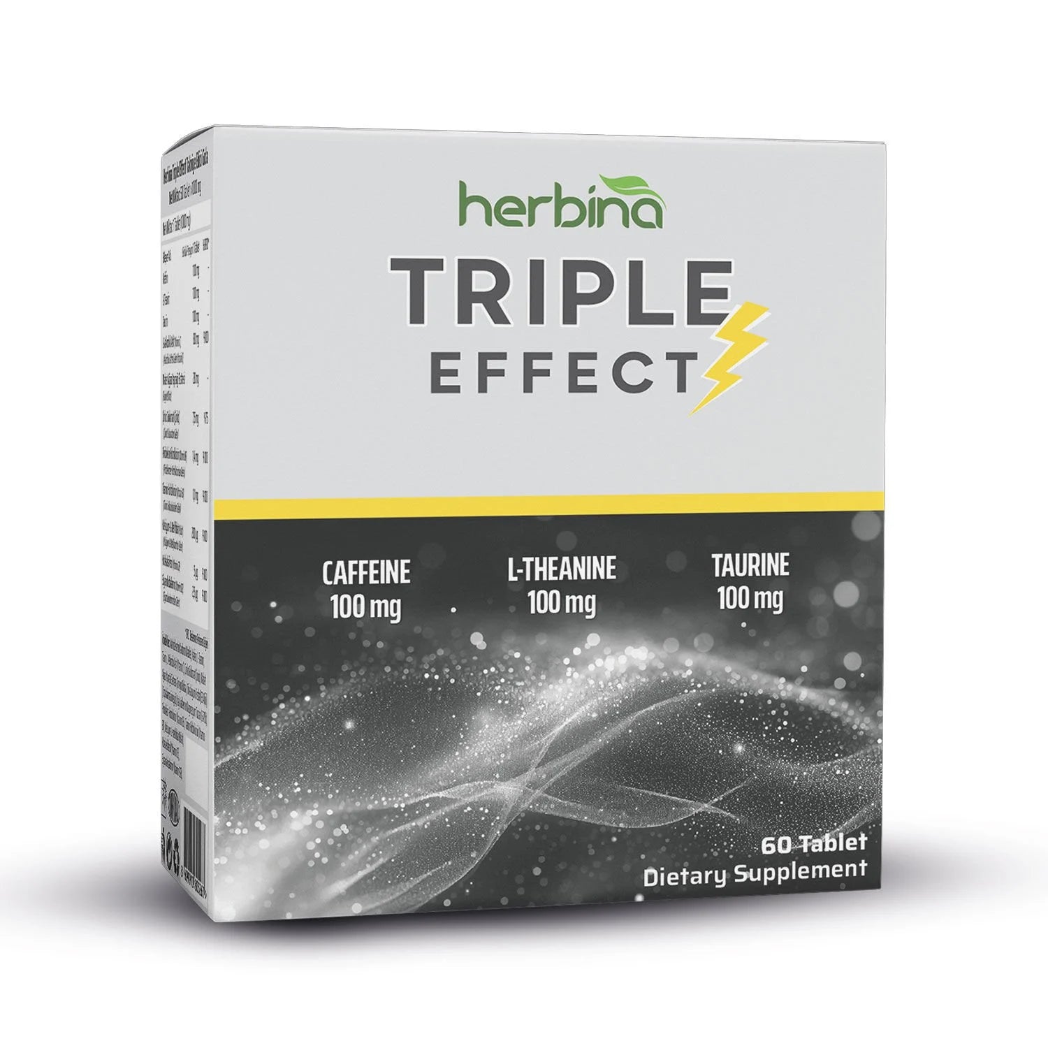 Herbina Triple Effect Kafein L-Teanin Taurin 60 Tablet