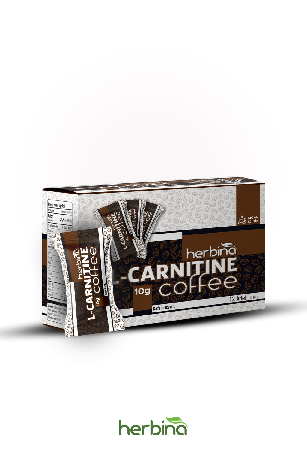 Herbina L-Karnitin Kahve 10g (12li Kutu)