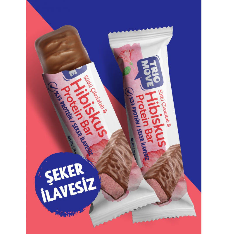 Trio Move %33 Protein Bar 9'lu Kutu - Hibiskus Aromalı Bar