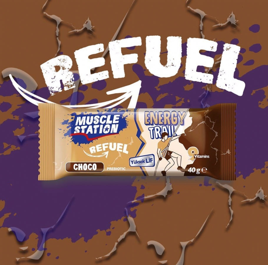 Muscle Station Energy Trail - Protein ve Vitamin İlaveli Bar