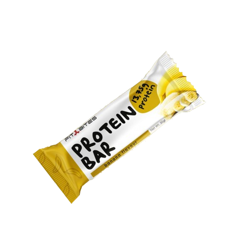 Fit Bites Protein Bar 50g x 1 Adet - Muz (Tekli)