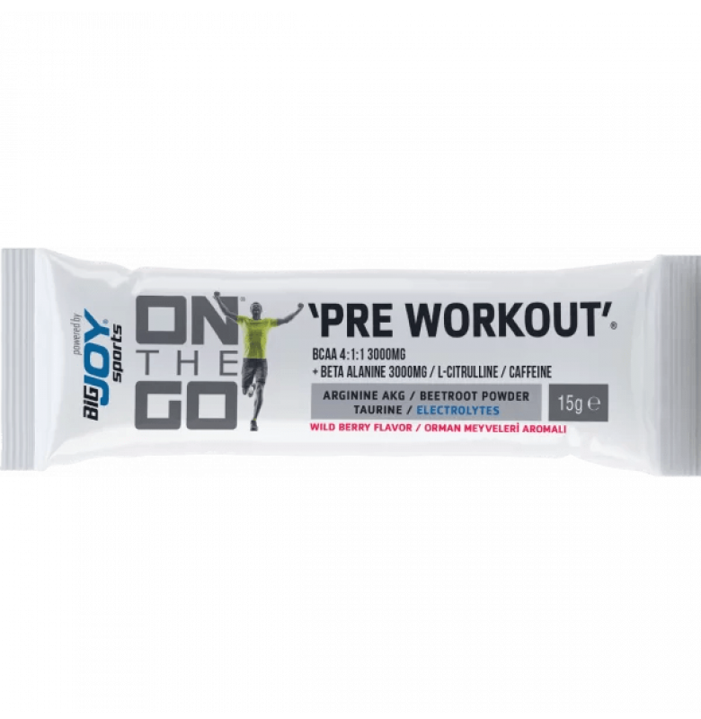 Bigjoy On The Go Pre-Workout, 15 gram x 1 Adet - Orman Meyveli (Tekli)