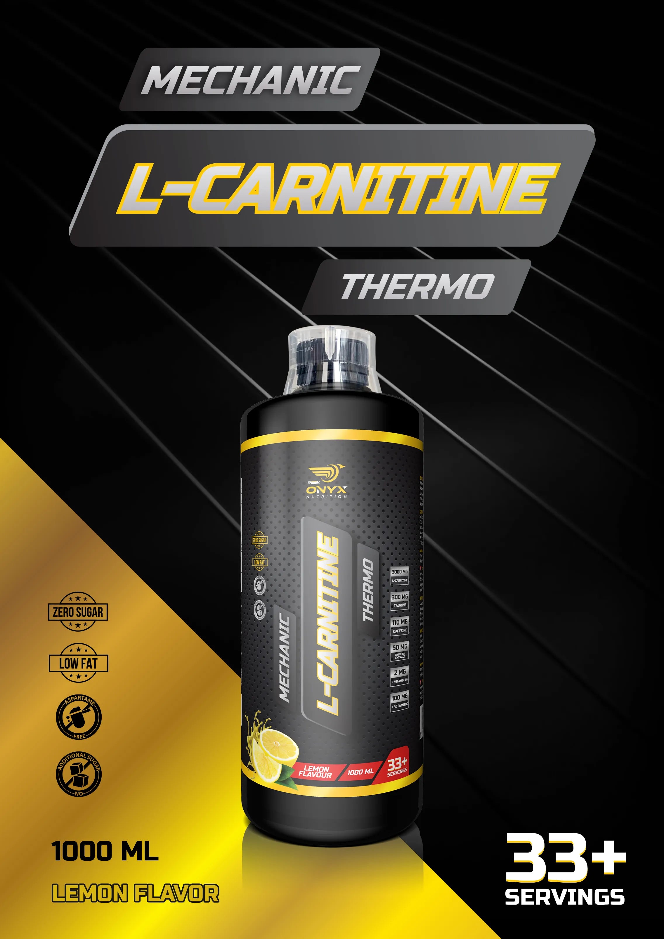 ONYX Sıvı L-Carnitine Thermo 1000ml Limon Aromalı Karnitin
