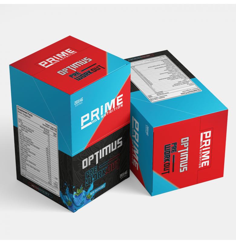 Prime Nutrition Optimus Pre-Workout 14g Ahududu Aromalı (24lü Kutu)