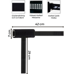 Jofit Pro Lifting Straps Bilek Kayışı Siyah Kırmızı