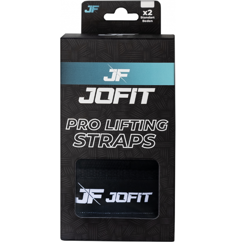 Jofit Pro Lifting Straps Siyah - Beyaz