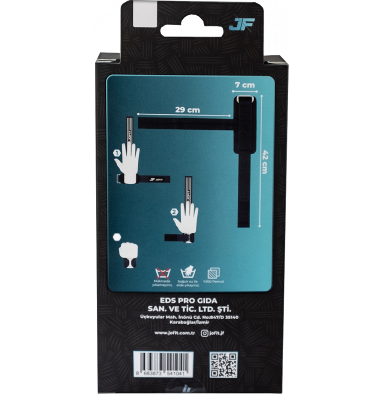 Jofit Pro Lifting Straps Ağırlık Kaldırma Kayışı Siyah Beyaz