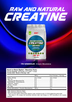 SSN Kreatin 1000g Aromasız 200 Servis Raw and Natural Creatine
