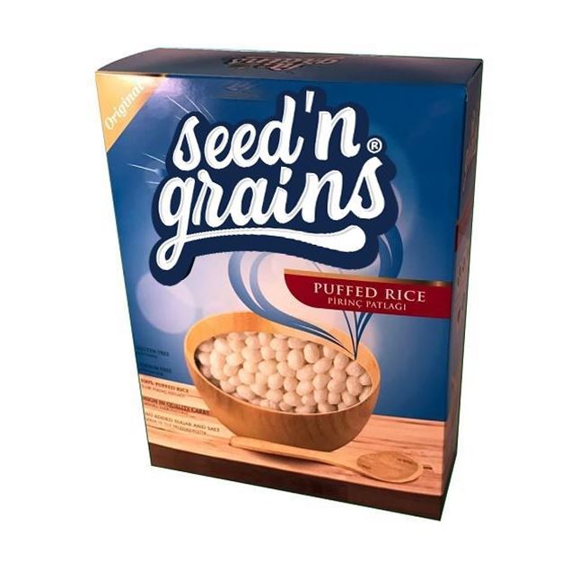 Seed'n Grains Pirinç Patlağı 200g - Şekersiz Diyet Atıştırmalık