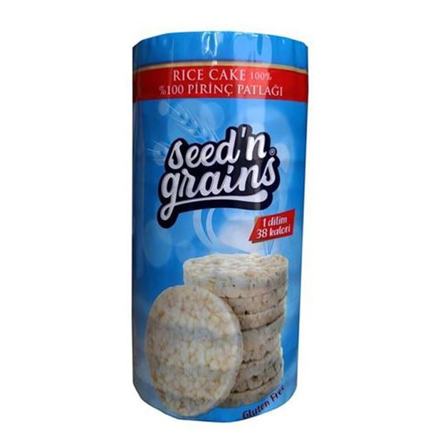 Seed'n Grains Rice Cake Pirinç Patlağı 135g - Şekersiz Atıştırmalık Ürün ana görseli